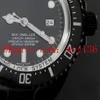 Najwyższej jakości 44 mm Casual Watch Sea-Dweller 116660 Czarna ceramika w DLC PVD Sapphire Ruch Automatic Mens WIST WATCHE359X