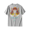 남성용 T 셔츠 여름 패션 힙합 만화 짧은 슬리브 티셔츠 부의 중국식 부를 인쇄 면화 느슨한 적합 애호가