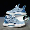 Garçons filles baskets en maille semelle souple baskets de sport nouvelles chaussures de course pour enfants baskets en maille confortables bleu rose