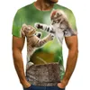 Hommes t-shirts 2023 été Style impression 3D oiseaux et femmes T-shirt décontracté mode tendance jeune beau haut