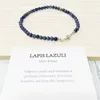 MG0148 Whole Ntural Lapis Lazuli Anklet Handamde Stone Women's Mala Beads Anklet 4 mm Mini Gemstone Jewelry303y