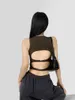 Débardeurs pour femmes Spice Girl Y2K Beauty Backless Halter Vest Femme Été Tous Porter Avec Poitrine Pad Pure Want To L-word Sports Shirt