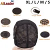 Wig Caps Alileader Wholesale 10Pcs Lace Wig Caps For Making Wigs Bulk Black Brown Wig Cap With Adjustable Straps Weaving Caps Xl L M S 230729