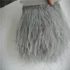 light grey ostrich feather trimming fringe ostrich feather fringe feather trim 5-6inch in width for sew craft custom2932