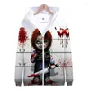 Herren Hoodies 3 bis 14 Jahre Kinder The Evil Good Guys Spielzeug Cosplay Kostüm Sweatshirt Jungen Mädchen Halloween Chucky Jacke Kinderkleidung