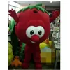 Haute qualité Légumes Tomate Mascotte Costumes Halloween Fancy Party Dress Personnage De Dessin Animé Carnaval De Noël Pâques Publicité Fête D'anniversaire Costume Outfit