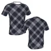 メンズTシャツエルダーベリークロスタルタンツイルパターンスペシャルポリエステル格子縞アートトップ品質デザインシンシャツのスタッフ
