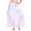 Stage Wear jupe de danse du ventre pièce de monnaie suspendue en mousseline de soie balançoire Costume de Performance à paillettes