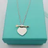 Heart Necklaces Designer Necklace Stainless Steel Jewelry Rose Gold Sier Arrowhead Through Womens Jewelrys Birthday Wedding Party Gift with Box s s