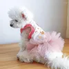 Abbigliamento per cani Gatti Completi solo per vestiti Vestito Costume per animali domestici Abbigliamento estivo Carino Accessorio per vestire Cani da ragazza