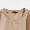 Felpe con cappuccio da donna Petite Elderly Abbigliamento da donna Felpa con stampa giornaliera da donna Manicotto lungo con stampa lettera O collo