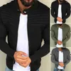 Jaquetas masculinas 2023 outono inverno jaqueta bomber masculina flce casaco masculino veludo com zíper manga comprida outwear roupas casuais de tamanho grande