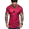 Costumes pour hommes A2254 T-Shirt Casual Top 3D Summer O-Neck Shirt Grande Taille Streetwear