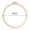 12 Pieces 6 Inch Wooden Embroidery Hoops Bulk Whole Bamboo Circle Cross Stitch Hoop Round Ring for Art Craft Handy Sewing257u