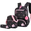 Bolsas escolares drop 3 pçs/set mochilas escolares mochilas escolares moda crianças adorável mochila para crianças meninas bolsa estudante mochila sac 230729