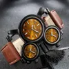 Persoonlijkheid Nauwkeurige Quartz Beweging Knappe Heren Horloges Super Cool Speciale Grote Wijzerplaat Mannelijke Horloge Lichtgevende Handen Meerdere Tijden Z276B