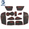 11 PCS Red Blue Rubber Non-Slip Interior Door Pad Cup Cup Cup Pad Pad Accessories for Ford for Focus 2012 D9009259F