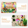 Wegwerptafellakens 1 set Grasrok Hawaiian Party Paper Flowers Pineapple Tropical Leaves