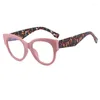 Sunglasses Fashion Anti-blue Glasses Women Cat Eye Frames Retro Styles Designer Optical Computer Large