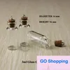 Quatily verre tube à essai bouteille avec liège pour pendentifs mini 50pcs 3ml Mini petites bouteilles en verre flacons bocaux avec bouchons bouchon décoratif nnd