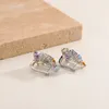 Ear Cuff GEM'S BALLET Handcrafted Multi-Cutting Birthstone Earring Natual Citrine Amethyst Topaz Clip Earrings in 925 Sterling Silver 230728