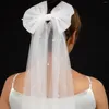 Veli da sposa NZUK Ragazze Velo di perle Perline Sposa Mini Addio al nubilato Comunione Accessori per copricapo