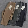 Men's Pants Spring Summer American Retro Thin Woven Business Causal Fashion Simple 97% Cotton Washed Slim Straight Trousers