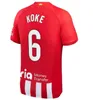 Nuove maglie da calcio Atletico Madrid GRIEZMANN 23 24 120 ° anniversario 2023 2024 M.LLORENTE KOKE SAUL Correa LEMAR maglia da calcio uomo bambini kit set uniformi