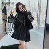 Women's Jackets Namou Drane Autumn Winter Imitation Fur Coat Female Sheep Skin Loose Slimming Young Leather 230728