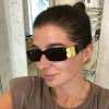 Frauen Sonnenbrille Mode Frauen Marke Designer Sonnenbrillen Für Frauen Luxus Rechteck Vollformat Schwarz Doppel B Stil Männer Gläser mit box