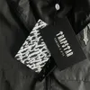 2023 Trapstar Shooters Windbreaker-black/reflective Men's Zipper Jacket High Street Fashion Windbreaker