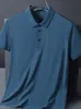 Herren Polos Große 8XL 7XL Sommer Herren Poloshirt Eisseide Kurzarm T-Shirt Atmungsaktives, schnell trocknendes Nylon Polo Golf T-Shirt 230728