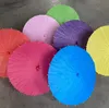 60 cm fast färgdanspapper paraply målning kinesisk papper parasol bröllop fest dekoration gynnar klassiska paraplyer sn835