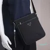 Herren-Umhängetasche, Nylon, Messenger-Tasche, Herren-Business, wasserdicht, multifunktionale Tasche, Einzel-Umhängetasche, Innenfach, Schwarz