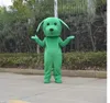 2023 NOUVELLE taille adulte belle mascotte de chien vert Costumes Halloween fantaisie robe de soirée personnage de dessin animé carnaval noël publicité de pâques fête d'anniversaire costume tenue