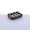 Modern Simple Bathroom 13.2*8.5*2.5cm Anti Slip Bamboo Fiber Soap Dish Tray Holder High Quality Creative nnd