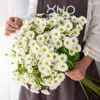 Decorative Flowers 63CM Artificial 16-head Sun Chrysanthemum Indoor Flower Arrangement Accessories Chamomile Wedding Decoration Small Daisy