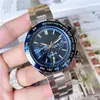 Multifonction Hommes Montre Relogio Masculino Hommes Montres De Luxe Montres-Bracelets En Plein Air Chronographe À Quartz Batterie Moonwatch Profession269y