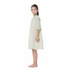 Robes pour filles col en dentelle 2023 été coton mignon cerise Floral adolescent filles robe ensemble bébé barboteuse avec doublure 9100 230728