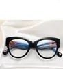 Sunglasses Fashion Anti-blue Glasses Women Cat Eye Frames Retro Styles Designer Optical Computer Large