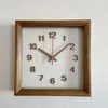 Wall Clocks Vintage Bathroom Design Clock Wood Time Battery Unique Aesthetic Digital Quiet Orologi Da Parete Decotations