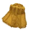 Шарфы трансграничный вуал сплошной цвет шелковый шарф шарф с четырьмя сторонами маленького шнурного кружева с закрытым пальцем для женщин