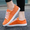 Klänningsskor Frayed Canvas Sneakers For Men Low Top Trainers Mens Orange Vulcanized Shoes Tenis Sneakers Anti-Edor Men's Plimsoll Loafers 230728