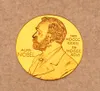 5pcs/set Gifts The Nobel Prize in Physiology or Medicine Gold Plated Coin Nobel Head Portrait Coin.cx