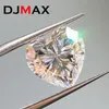 Losse diamanten DJMAX Zeldzaam roze hart geslepen losse steen Echte D-kleur Zwart Champagne Zeeblauw Hartvorm Gecertificeerde diamanten 230728