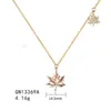 Pendant Necklaces Sterling Silver Gold-Plated Necklace Zircon For Women Butterfly Gothic