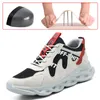 Safety Shoes Lightweight Men Safety Shoes Steel Toe Cap Work Shoes Puncture-Proof Security Work Sneakers Anti-smash Protective Shoes 230729