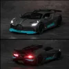 132 Lega Bugatti DIVO Super Sports Car Model Toy Die Cast Tirare indietro Suono Giocattoli leggeri Veicolo per bambini Regalo di Natale per bambini254W