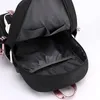 Sacs à dos Fengdong grands sacs d'école pour adolescentes USB port toile cartable étudiant livre sac mode noir rose adolescent école sac à dos 230729