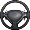 Coberturas de volante faça você mesmo capa de carro de couro costurada à mão para infiniti g37 g35 ex35 ex25 ex37 q60 qx50 q40 ipl g1888